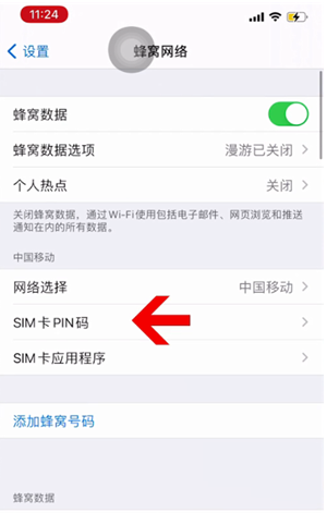 松北苹果14维修网分享如何给iPhone14的SIM卡设置密码 