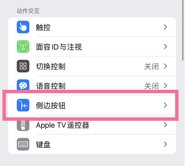 松北苹果14维修店分享iPhone14 Plus侧键双击下载功能关闭方法 