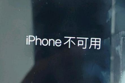 松北苹果服务网点分享锁屏界面显示“iPhone 不可用”如何解决 